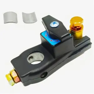 Car Battery Disconnect Isolator Switch, 1 Count Brass Cut Off Terminal, Instant 750A Current Switch for Cars, Trucks, RVs, Boats, Auto Parts