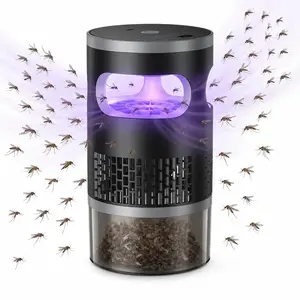 【Summervibes】Indoor Insect Trap - Effective Suction & UV Light Catcher for Mosquitoes, Fruit Flies, Gnats & Moths - Quiet & Non-Zapper for Home,lectric lantern, camping lantern, camping lights & lanterns, outdoor electric lamp, hiking light, camping gear