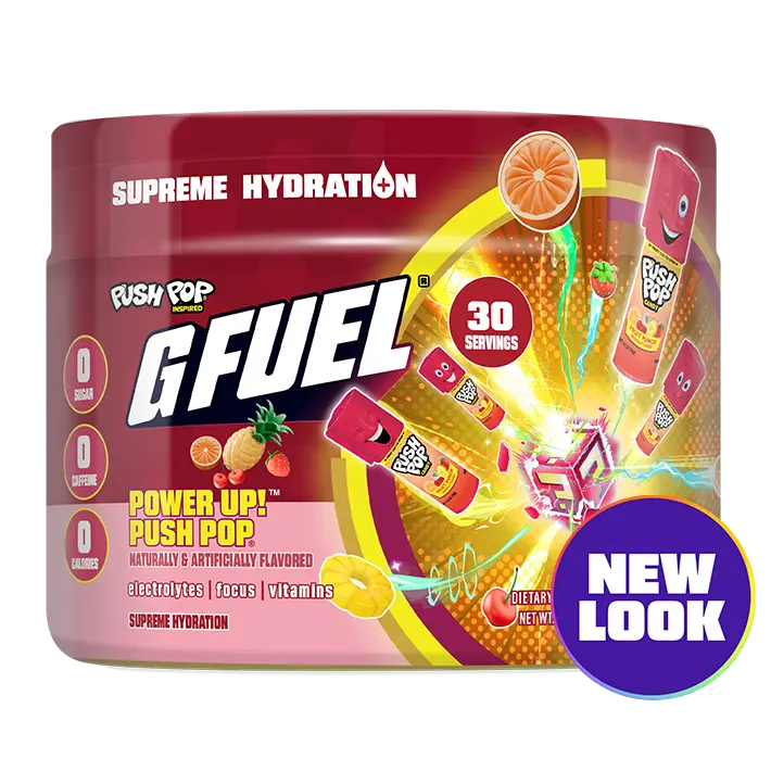 Power Up! Push Pop Supreme Hydration | 30 Servings | Fruit Punch