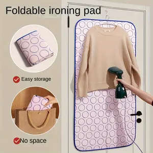 Portable High-Temperature Resistant Ironing Mat - Foldable, Waterproof & Heat-Insulated for Travel/Home Use