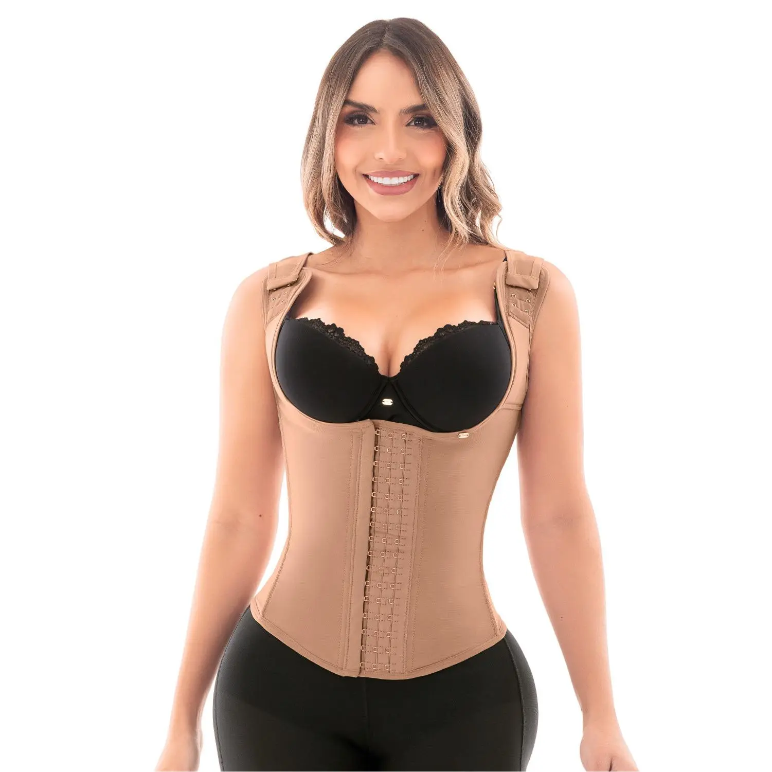 Stagmi SMI2029 Women's Customized Fitted High Compression Corset Shapewear - Comfortable High Back Waist Cincher Vest for Everyday Slimming, High Compression Shapewear