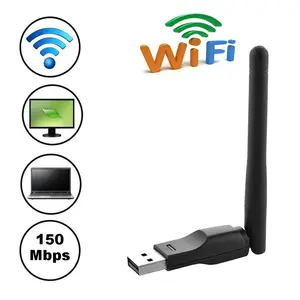 150mbps Usb2.0 Wireless Network Adapter, Mini Compact WiFi Card for PC & Laptop, Single Antenna Design for Stable Connection
