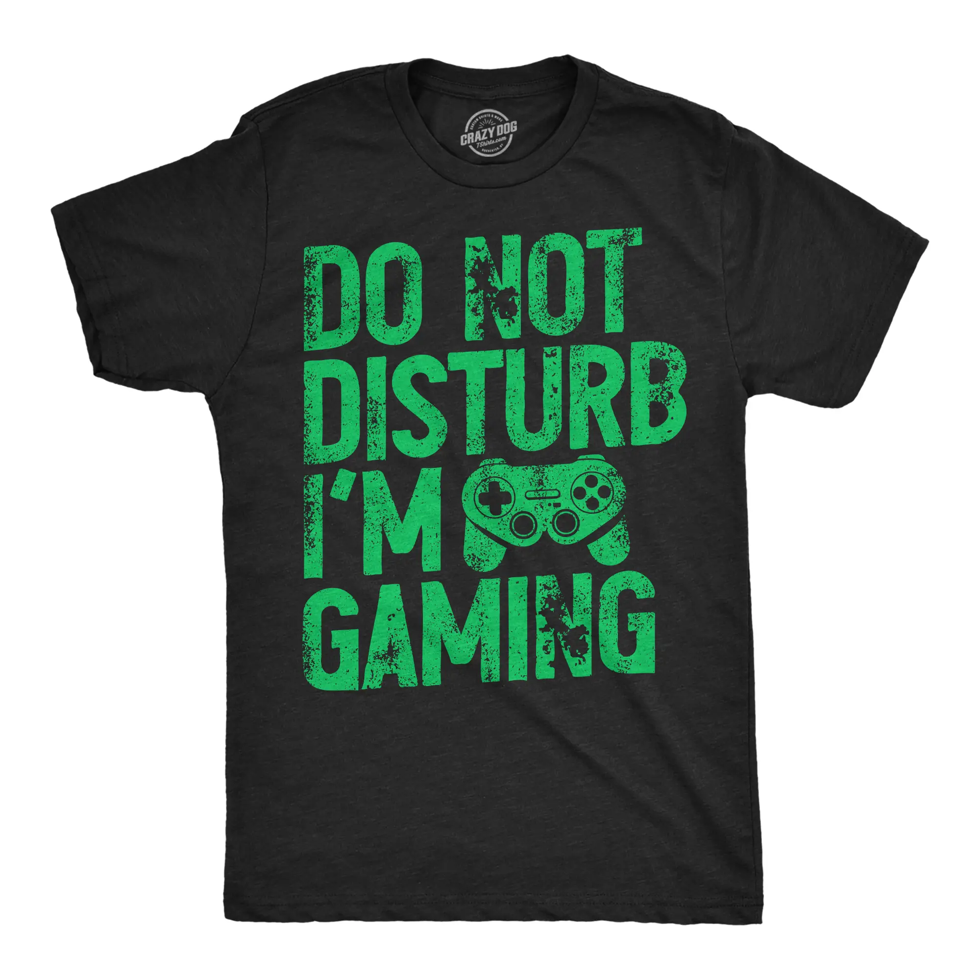 Mens Funny T Shirts Do Not Disturb Im Gaming Sarcastic Gamer Graphic Novelty Tee for Men Mens Funny T Shirts Cool Vintage Fashion T-Shirt Gift Classic Menswear Sarcastic Apparel for Men Funny Gamer Short Sleeve Black -