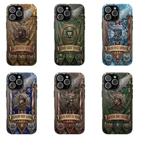 Warhammer 40K Astra Militarum Imperial Guard Regiment Banner Phone Cases - Choose from Cadian Shock Troops, Death Korps of Krieg, Catachan Jungle Fighters, Valhallan Ice Warriors, Mordian Iron Guard, or Tallarn Desert Raiders