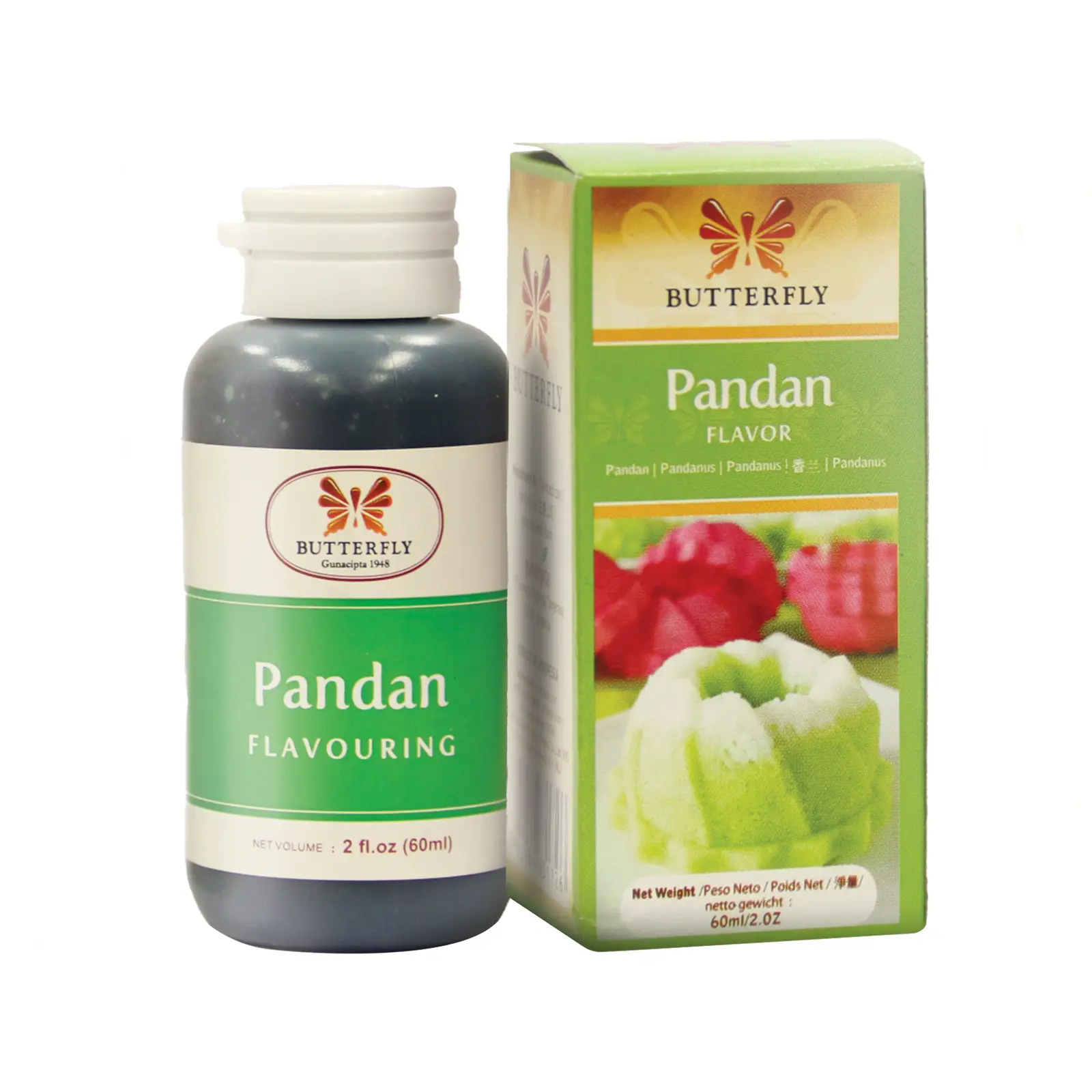 Butterfly Pandan Flavoring Paste 2 oz (60ml) pack of 1 Butterfly Pandan Flavoring Paste 2 oz (60ml) pack of 1