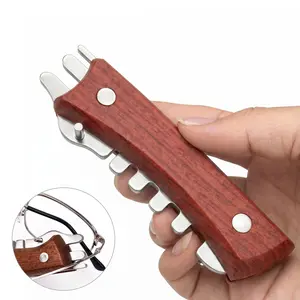 Eyeglass Curvature Adjuster,Ergonomic Grip Glasses Repairing Aid,Eyeglass Bender Glasses Adjustment Multi-Function Tool for Men Women