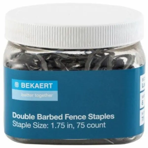 1.75 in. Fence Staples Bezinal Coating, 8 8 Gauge - 75 Count