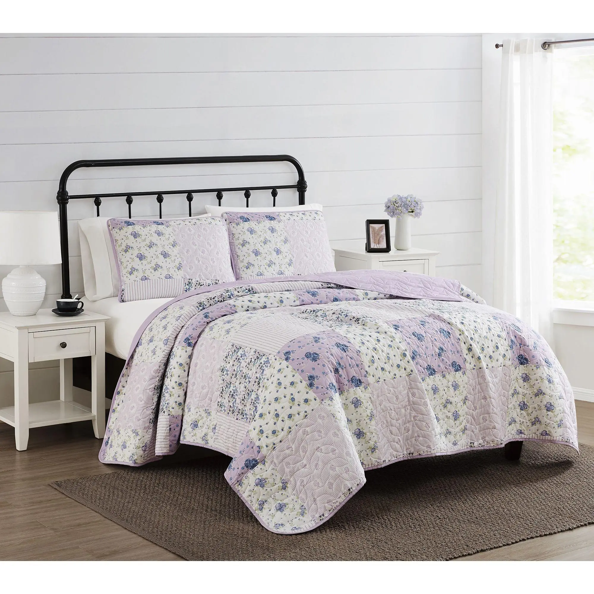 Cannon Elissa Patchwork King 3 Piece Quilt Set