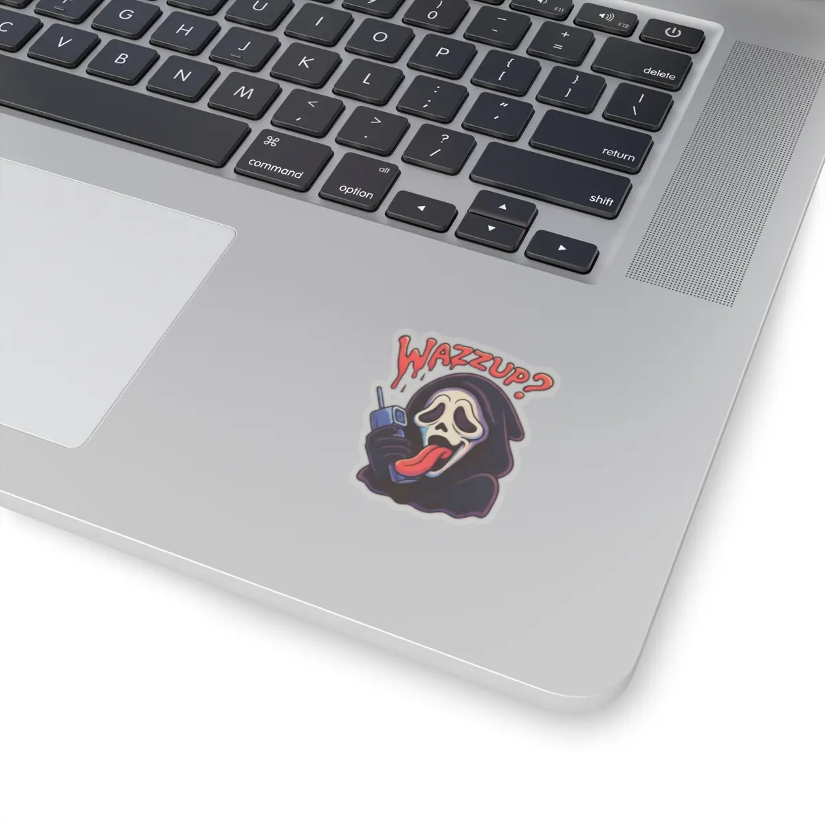 Wazzup? Scream Mask Sticker | Kiss-Cut Horror Decal Wazzup? Scream Mask Sticker | Kiss-Cut Horror Decal