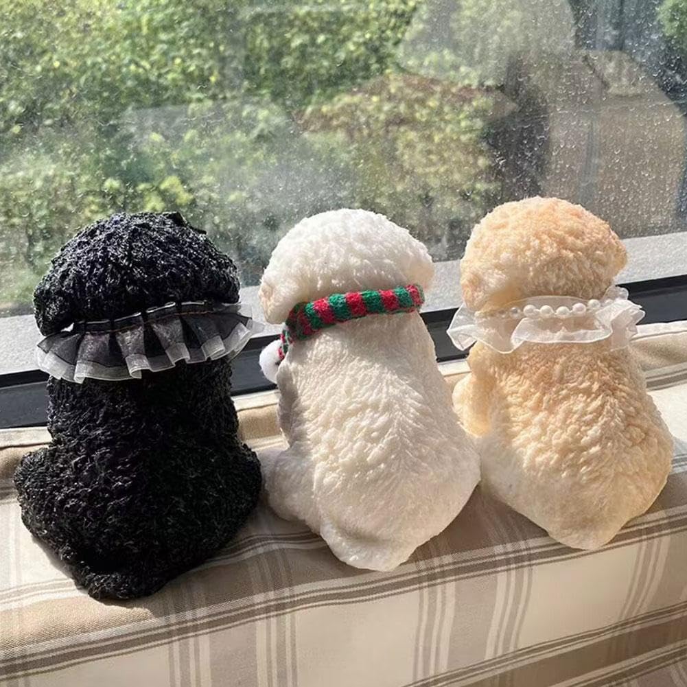 2025 New Gifts Dog Squeeze Toy, Cute Teddy Squeeze Toy, Soft Dog Squeeze Stress Ball with Flocked Surface, Fluffy Cat Fidget Toy for Adults Kids, Easter Christmas and Birthday Gifts