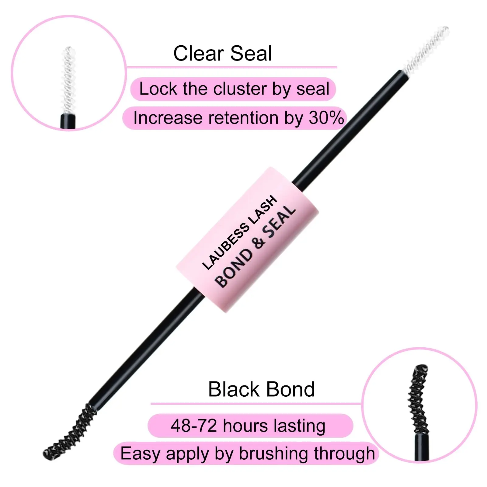Lash Extension Kit 20D+40D Lash Clusters Kit Lash Bond and Seal Waterproof Individual Lashes Kit DIY Lash Extension Kit Lash Tweezers Eyelash Extension Kit (Set 20D+40D-0.07D-9-16Mix)