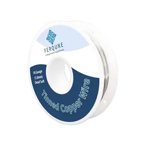 18 Gauge Tinned Copper Wire for Stained Glass Project, Crafts, and Jewelry Making, 42Feet