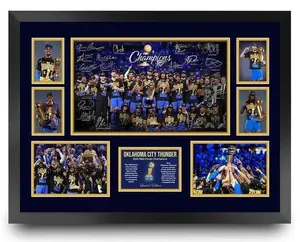 Oklahoma City Thunder 2025 Championship Inspired Collector Display - Unframed