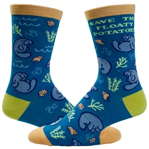 Cute Cat Socks for Women Fun Socks with Kitties and Sarcastic Humor Funny Graphic Socks Comfortable Fitted Spandex Cotton