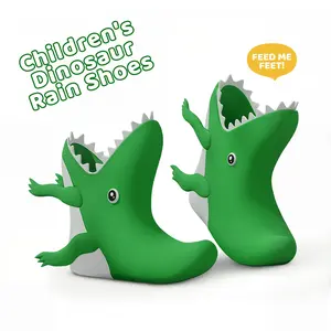 Rain Boots Kids Toddler for Girls & Boys Animal Dinosaur Crocodile Alligator Lightweight Little Kids Waterproof Rain Boots Size 10 with Non-Slip Outsole for Rain Water Snow and Winter