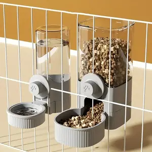 Large Capacity Cage Hanging Automatic Gravity Feeder and Water Dispenser, Hanging Pet Bowl, Suitable for Rabbits, Cats, Dogs, Guinea Pigs and Other Pets