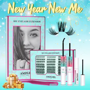 AMZGIRL LASH 84PCS Diy Lash Extension Kit Prism Eyelashes Makeup Cosmetic