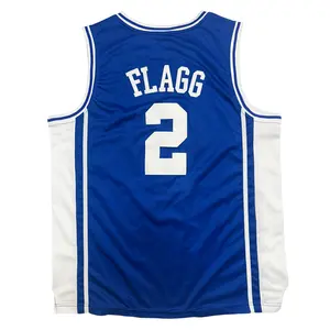 Men's basketball jersey FLAGG #2 Sewing embroidery at a good price large size Mesh breathable Outdoor sportswear Fashion Trends white black light blue Training clothes accepted wholesale and retail mixed