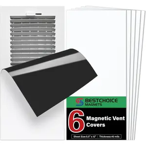 6 Pack Magnetic Vent Covers, Strong Vent Covers 5.5 X 12inch High Strength Magnetic Vent Cover for Floor Wall and Ceiling Registers Home HVAC and AC Vents
