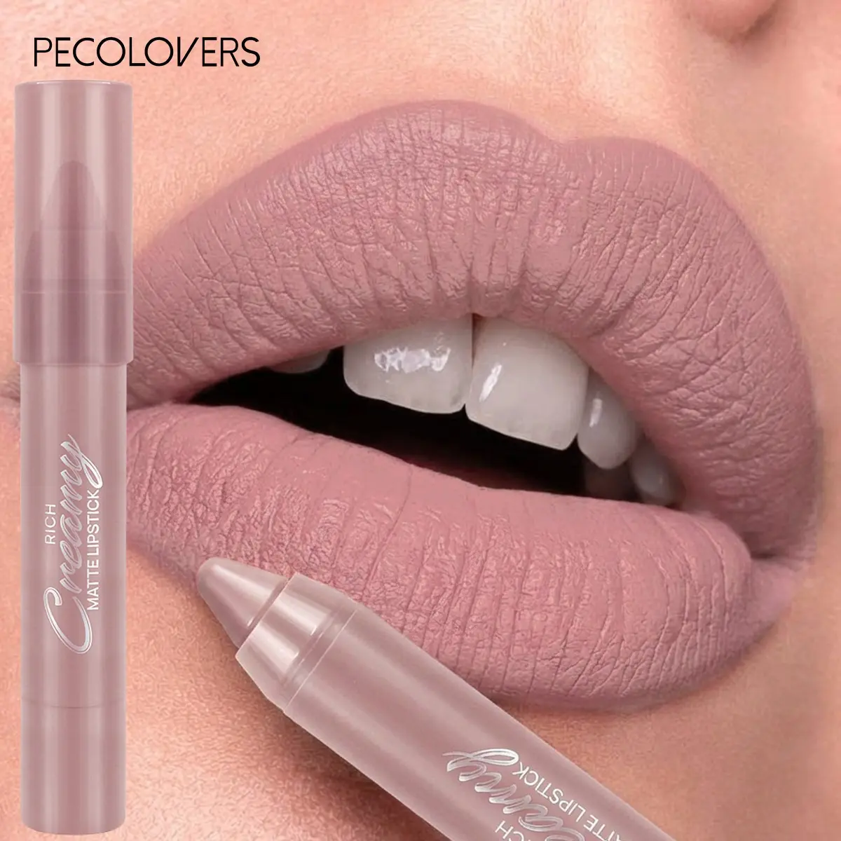 1PC Matte Lipstick Pen Smooth Texture Lipsticks velvet Lipliner Crayon Perfect for Holiday Dates Makeup Matte Lip Pencil Lippie Stick Lip Products Makeup