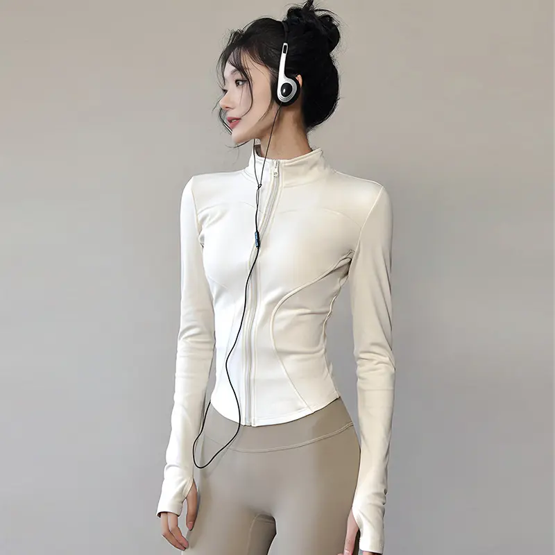 Women's Long Sleeve Slim-Fit Contour Athletic Top - High-Elastic Stretch Fabric, Moisture-Wicking, Lightweight - Athletic Fashion Activewear, Breathable Sports Wear, Fitness & Exercise Activewear for Yoga, Gym, Athletic Fitness Top, Fitness Activewear
