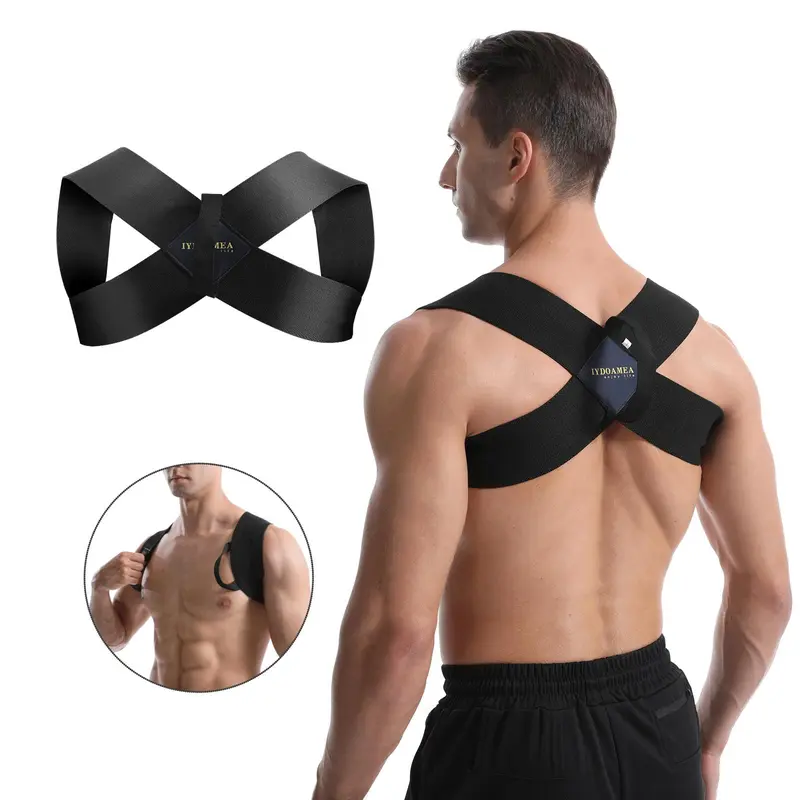 IYDoaMea Back Support Brace - (Order A Size Up) - Posture Corrector For Men And Women, Breathable Back Pain Relief Back Brace Waist Support Belt