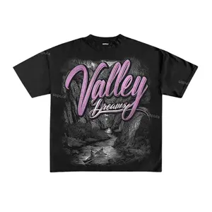 Vintage Valley Dream Jungle Gorge Graphic Cotton T-shirt