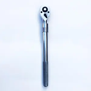 3/4 Inch Drive Extendable Ratchet Handle, 24-tooth Quick-release Reversible Ratcheting Feature, Telescoping Ratchet Wrench for Home & Office, Hardware Tools