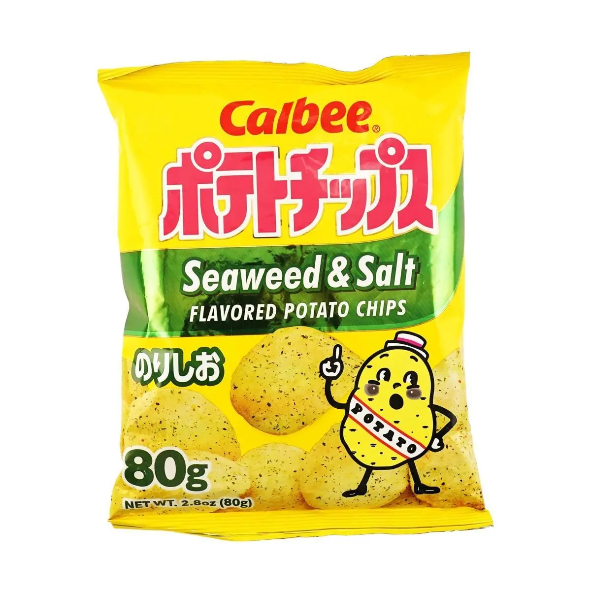 Calbee Japanese Potato Chips - Original Cut, Seaweed Flavor, 80g - Authentic Snack for Foodies Calbee Japanese Potato Chips - Original Cut, Seaweed Flavor, 80g - Authentic Snack for Foodies