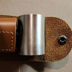 Survival Wrench with PU Leather Storage Bag, Manual Wood Auger Wrench, Scotch Eye Wood Auger Drill Bit, Multifunctional Hand Survival Punch Tool