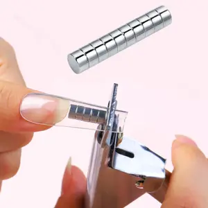 Strong Round Multi-Functional Magnet & Cylinder Shaped Manicure Magnet For Diy Cat Eye Nails, Nail Art, Nail Art Tools, Suitable for Tweezers, 3d Effect Magnet Stick, 13pcs Magnetic, Suitable for False Nails, for Salon and Home