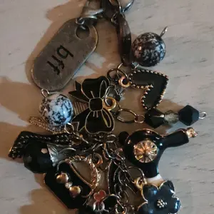 Chunky Black Keychain for BFF