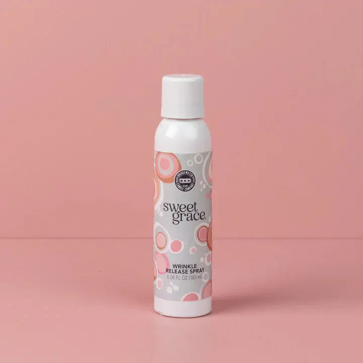 Sweet Grace Wrinkle Release Spray - Scented Fabric Cleaner & Softener for Clothes Shoes & Linens - Eliminates Odors Reduces Static Smooths Wrinkles - Oriental Spice Fragrance