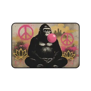 Groovy Gorilla Desk Mat - Unique Mousepad for Home Office, Colorful Desk Accessory, Great Gift for Animal Lovers, Eco-Friendly, Fun [...]