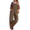Chouyatou women's wide-leg denim overalls Y2k loose straight overalls jumpsuit