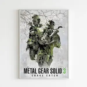 Metal Gear Solid 3 Poster UNFRAMED | Metal Gear Solid Video Game Poster | Gaming Poster | Game Poster | Gamer Poster Gift | Wall Decor | Game Prints