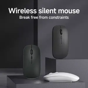 Wireless Mouse, Silent Gaming Office Portable Mouse, Compatible with Laptop/desktop/tablet, Durable for Home and Work, No Battery Included