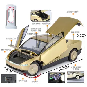1:24 Cybercab Robotaxi Alloy Metal Diecast Model Car Home Desktop Display Collectible Hobby Ornament Holiday Present For Friend