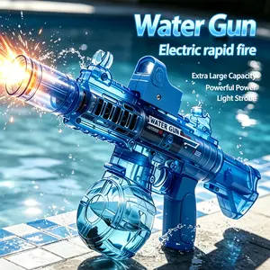 Stylish Automatic Water Squirt Toy with LED Light Effects, Summer vibes,Large Capacity, Suitable for Boys, Girls & Grown-Ups, Ideal for Beach, Backyard & Summer Outdoor Water Play Events,Summervibes