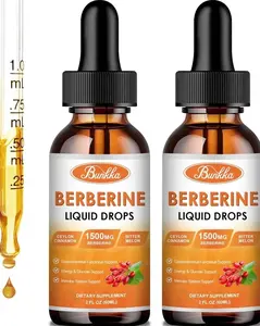 2pcs Berberine Liquid Drops 1500mg with Ceylon Cinnamon & Bitter Melon for Immune, Glucose, & Digestive Support | Tincture Supplement, 2 Fl Oz (60ml) Pack of 2