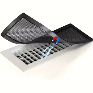 Home Magnetic Vent Cover Set, Magnetic Closure, 4x10 PVC Mesh Design for Dust & Debris Protection, Effective Pest Control Solution, Pest Deterrent for Ceiling/floor Vents