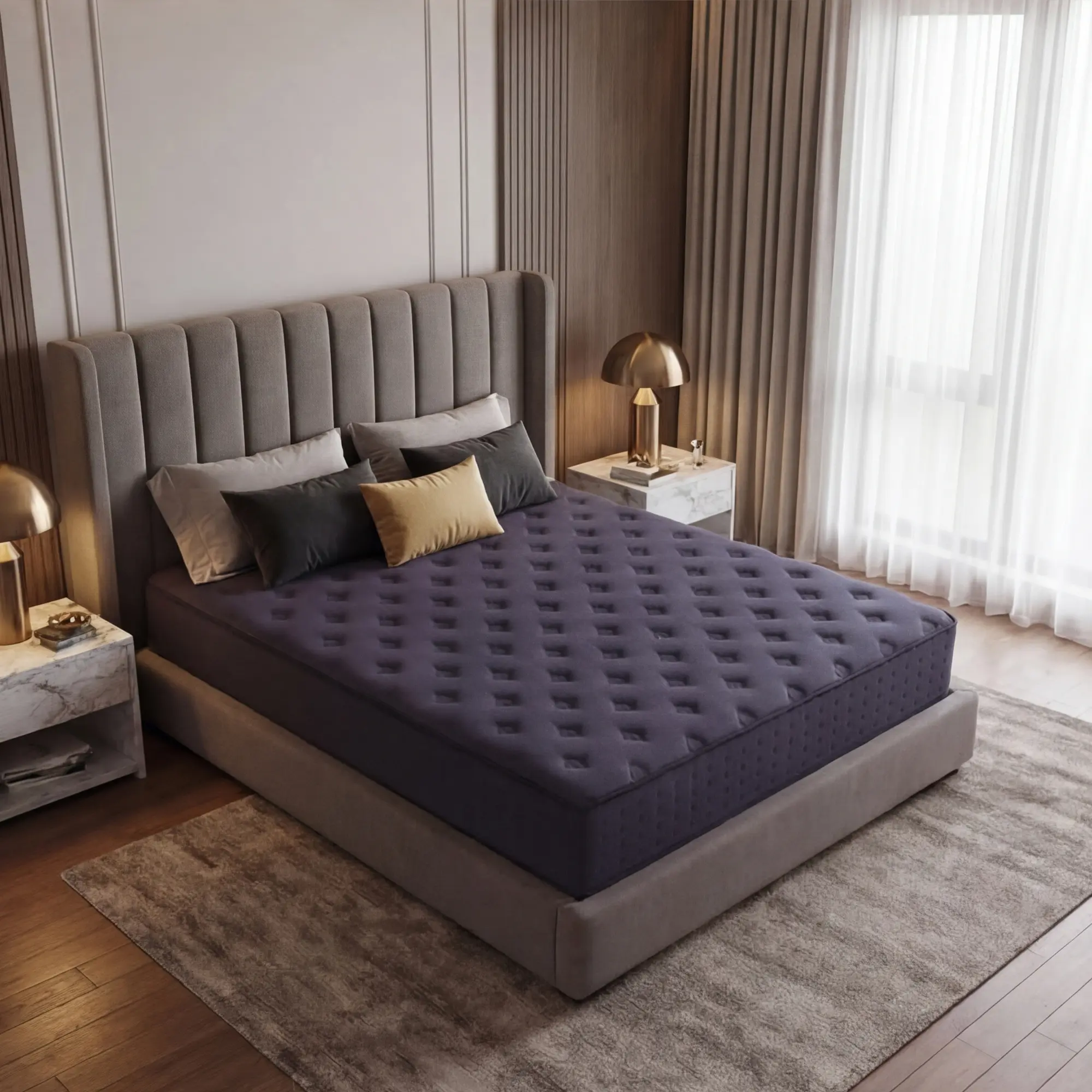14-Inch Hybrid Queen Size Mattress - Memory Foam-Filled, Medium Firm, Ergonomic Design, Multi Support, Lumbar Support, for Home Use, Boxed Furniture Gift (Available in Twin, Full, King Sizes), Queen Size Mattresses, Foam-Filled Mattresses