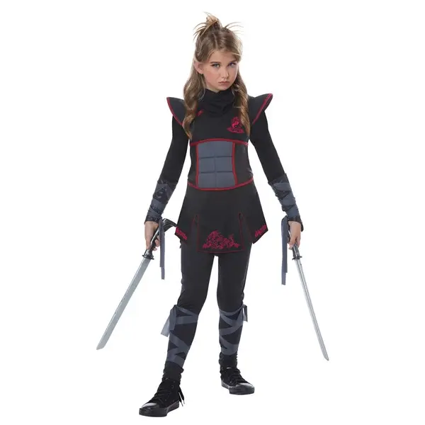 Girls Black Ninja Costume