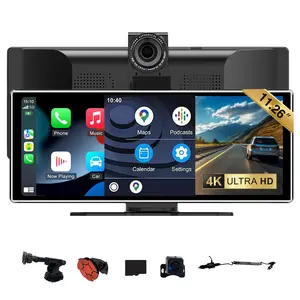 11.26 inch Wireless Carplay Screen Multimedia Video player Car Display Bluetooth Compatible with Android Auto and Apple CarPlay airplay  Loop Recording GPS Navigation Bluetooth FM AUX Built in Speaker Android Cast