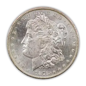 1878 Morgan Silver Dollar San Francisco - Brilliant Uncirculated