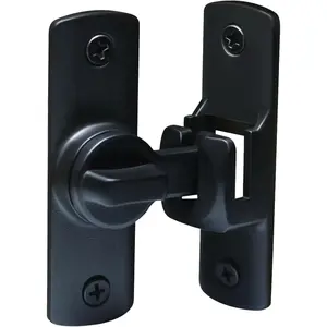 Upgraded Barn Door Lock - 90/180 Degree Flip Door Latch, Protecting Safety Sliding Gate Latches for Barn, Garden, Bathroom, Cabinet, Window, Sliding Door