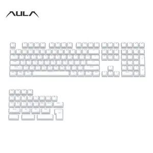 Aula Ice Crystal Jelly Keycaps, Acrylic Material, Side Character, Translucent, Ergonomic Height, High-Value Set, Fits 61/68/75/84/87/96/98/100/104/108 Layouts