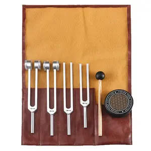 Resonance Sound Healing Tuning Fork Set, 128Hz 136.1Hz 256Hz 384Hz with Activator, Meditation Sound Therapy, Stress Relief, Deep Relaxation, Chakra & Energy Balancing.The top choice for Mother’s Day Gift
