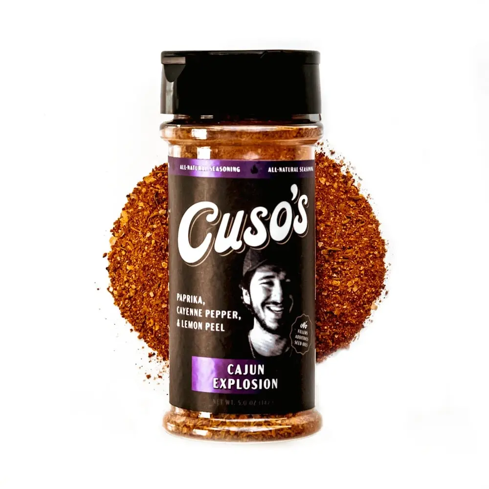 Cuso’s Cajun Explosion Seasoning – Bold, Zesty Cajun Citrus Chicken & Seafood Seasoning for Grilling Spice Flavor