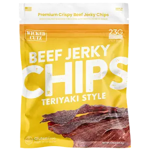 Teriyaki Beef Jerky Chips - Crispy - Crunchy - High Protein